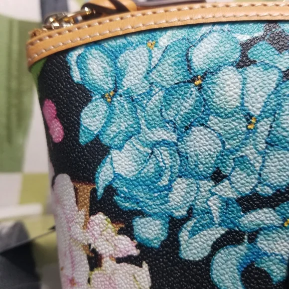 Dooney & Bourke Hydrangea Monogram Cosmetic Pouch Multipurpose Clutch LAST ONE